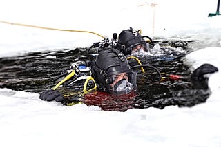 What Military Ice Diving taught me about leadership.