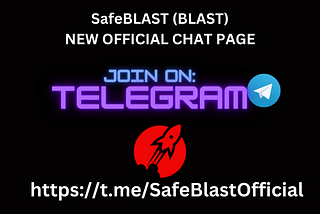 SafeBLAST Community New Telegram Page