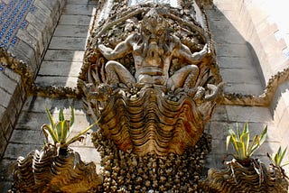 The “Guardian of the Gate” at the Palace of Pena in Sintra, Portugal