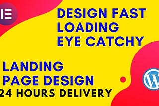 50% OFF for the next 3 days — I Will build fast loading wordpress Website & Landing Pages Using…