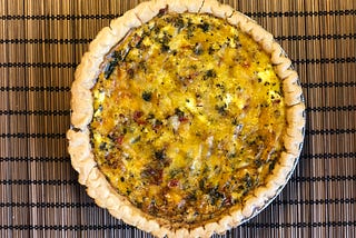 Turkey kielbasa and spinach quiche and Literary Therapy for Black Joy