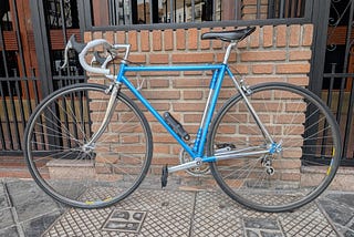 A vintage road bike from Valencia, Spain
