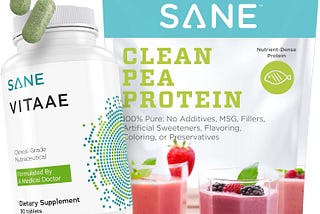 SANE Vitaae Supplement with Raw Pea Protein