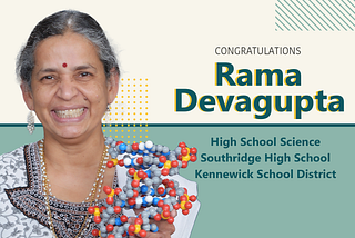 Photo of Rama Devagupta; congratulations