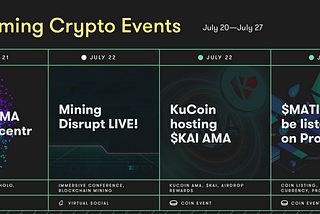 Provisn Curated Event Selects 07.20–07.27 | Get One Step Ahead This Week
