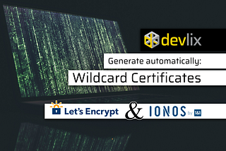 Automate Let’s Encrypt Wildcard Certificate creation with Ionos DNS Rest API