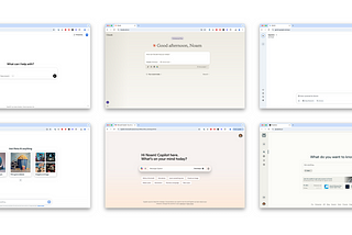 Quick UI review of some general purpose AI tools
