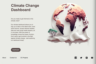 CLIMATE CHANGE DASHBOARD PART 3 — THE SCAFFOLDING