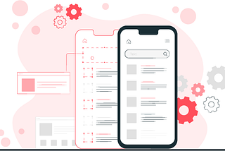 “Low vs high fidelity wireframes” illustration