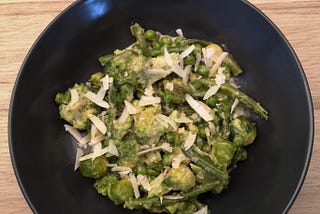 Curry aux 4 légumes verts