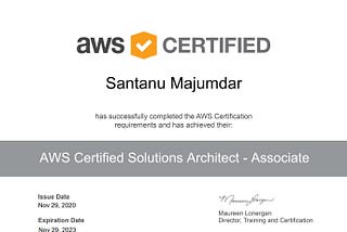 AWS Certified Solution Architect — Associate