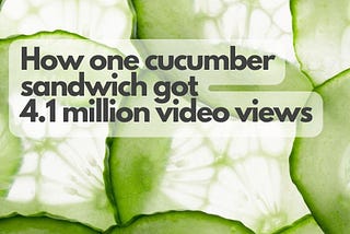 Sliced cucumber — ready to be made into sandwiches