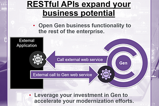 Using RESTful APIs with Gen to break down enterprise silos