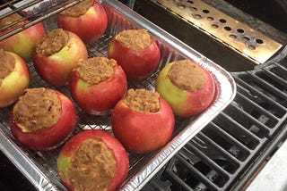 SEASONAL SMOKEY BAKED APPLES WITH SWEET STUFFING