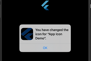 Flutter change AppIcon on runtime