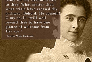THE LEGACY OF MARTHA ABIGAIL WING ROBINSON