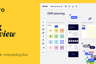 Miro — the onboarding flow into the platform where most onboarding flows are born