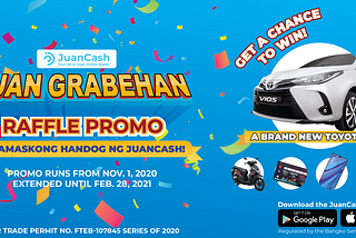 Drive home a brand-new car with JuanCash Juan Grabehan Raffle Promo (Philippines Only)