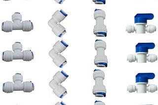 Liimevvon 1/4" OD Quick Connect Fittings Set for RO Water Systems — Reliable and Easy-to-Use Water…