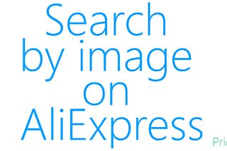 Search by image for AliExpress goods by Pricearchive