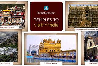Temple to visit in India