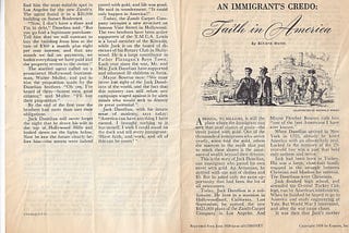 Immigrants Credo — Faith in America (1950)