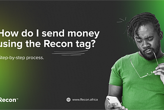 How do I send money to other users on Recon using a Recon Tag?