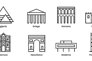 Iconos para estilos arquitectónicos
