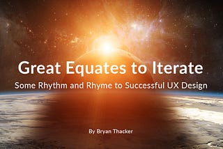Great Equates to Iterate