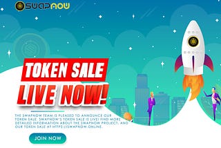 Swapnow’s Token Sale is Live!