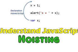 Hoisting in Javascript: How to move on Top to your Code.