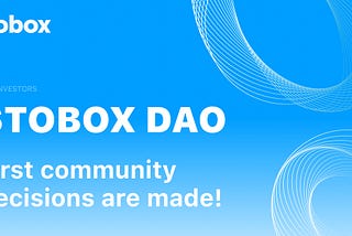 🚀 Stobox DAO | 1-St Decision List | Sept 2022