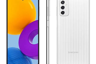 SMARTPHONE SAMSUNG GALAXY M52 128GB BRANCO 5G — 6GB RAM TELA 6,7” CÂM. TRIPLA + SELFIE 32MP