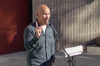 Francis Chan preaching a sermon on the historical view of Communion