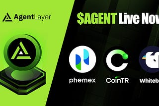 $AGENT token on three major exchanges: Phemex in Europe, Turkey’s government-backed CoinTR, and WhiteBit, a European exchange that complies with the Markets in Crypto-Assets (MiCA) regulations.