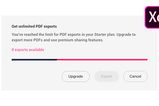 Bypass Adobe XD .PDF Export Restriction