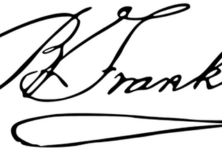Image of signature of Benjamin Franklin