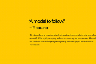 An Open Message to Forrester Research: What is a model to follow?