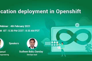 Application Deployment in Openshift