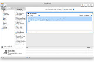 How to make a workflow to Auto compress the screenshot from mac and copy it to clipboard