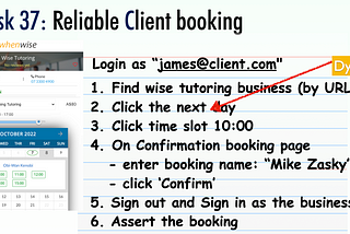 Selenium Workbook #37: Reliable Client Booking Test