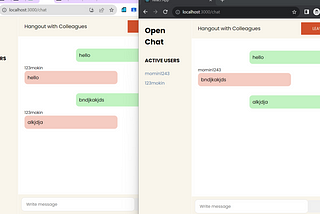 React JS chat app with Socket.io