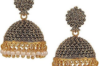 Shayza Gold Plated American Diamond Earrings For Women, Yellow (Yellow)