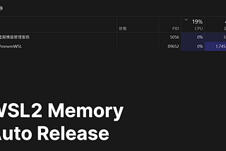 Windows WSL2 Memory Auto Release