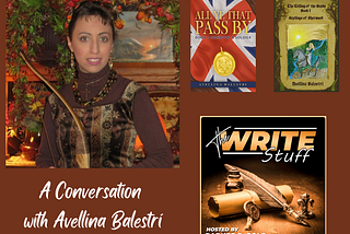 Tonight on Write Stuff — A Conversation with Avellina Balestri