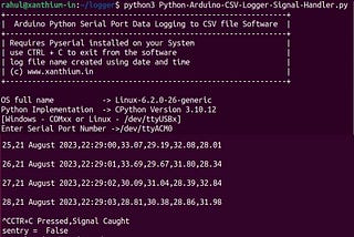 Build your own Ubuntu Linux Data acquisition and logging system using Python and Arduino