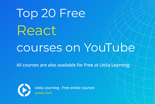 20 best courses to learn React on YouTube