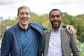 iknowa Co-founders, Allar and Keano, smiling