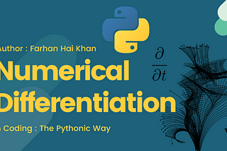 Numerical Differentiation in Coding: The Pythonic Way