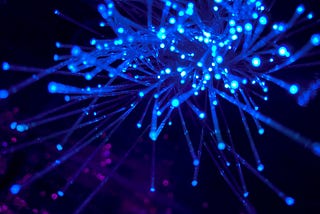Unsplash.com — glowing fiber optic network